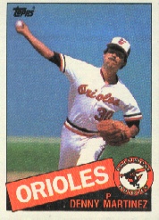 1985 Topps Baseball Cards      199     Dennis Martinez
